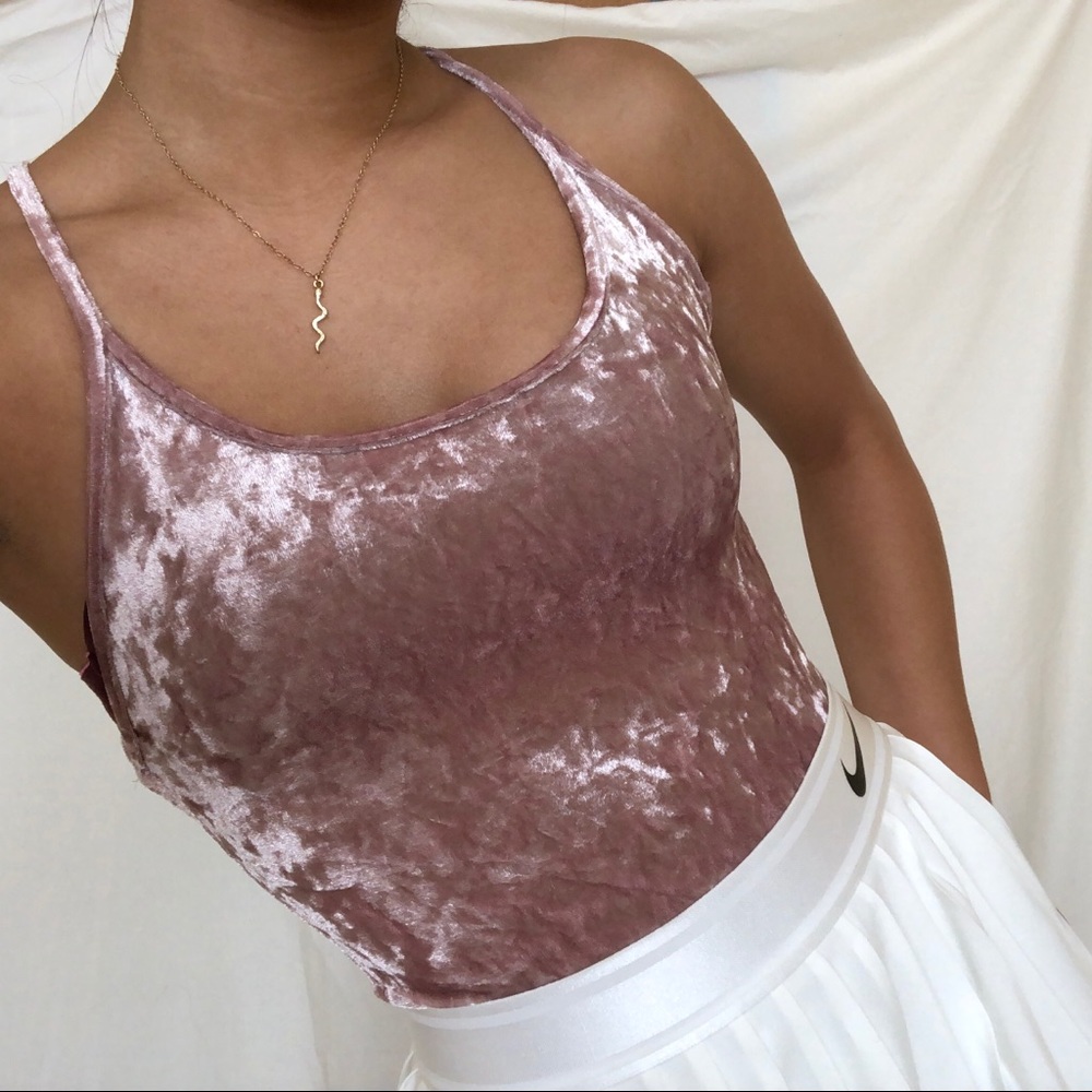 💗 PINK VELVET BODYSUIT 💗